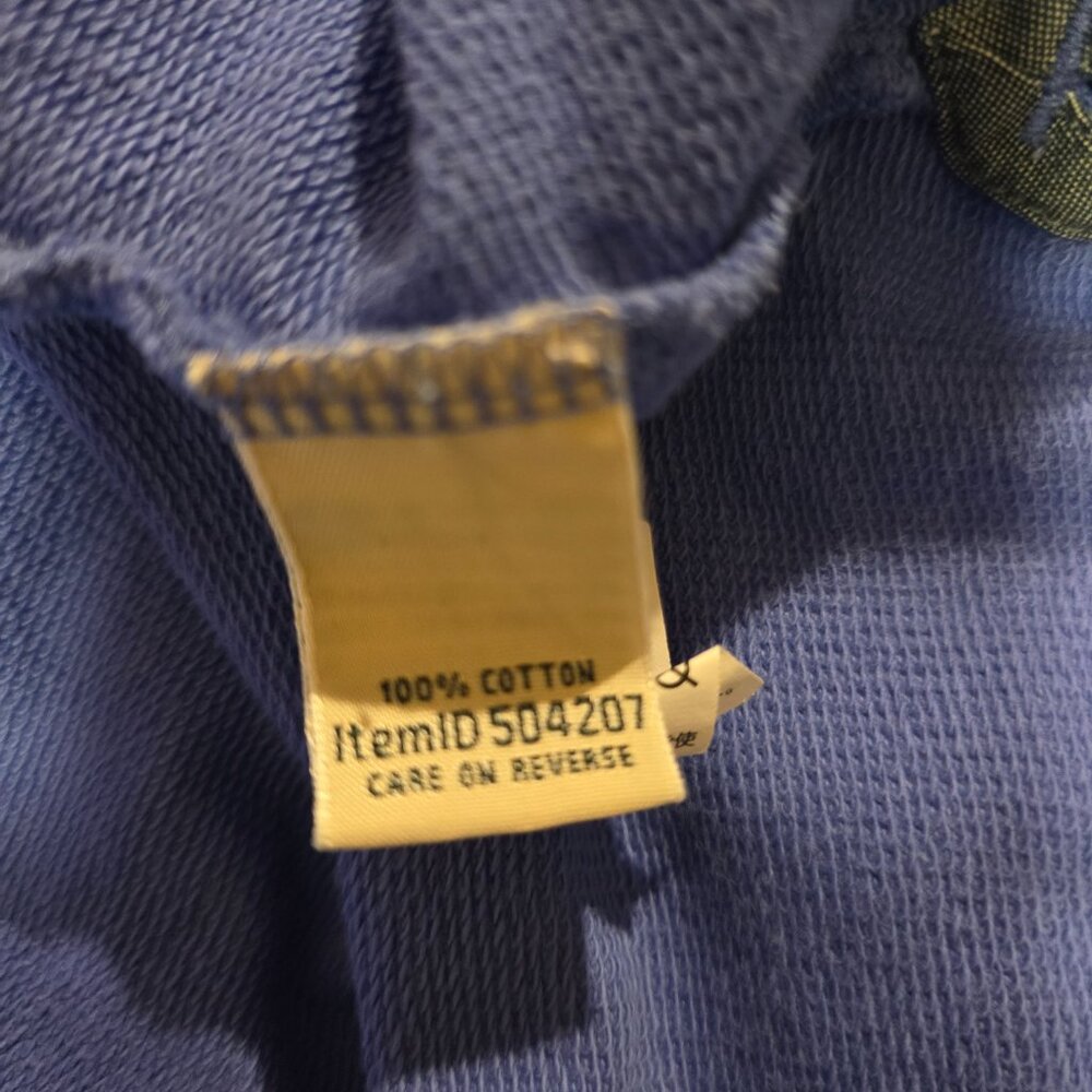 L.L. Bean Women’s Hidden 1/4 Button Long Sleeve Pullover Shirt Periwinkle Medium - Picture 7 of 8